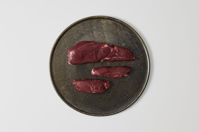 天然肉｜長崎対馬もみじ（鹿）　モモ　12mm（ステーキ・カレー・煮込み用）（一般社団法人daidai）