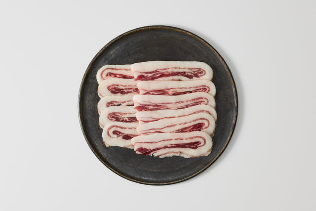 天然肉｜長崎対馬ぼたん（猪）　バラ　2.5mm（しゃぶしゃぶ・炒め物用）（一般社団法人daidai）
