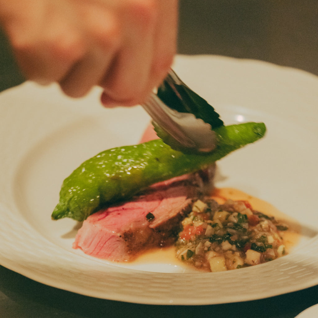 走る豚の肩ロース肉のロースト